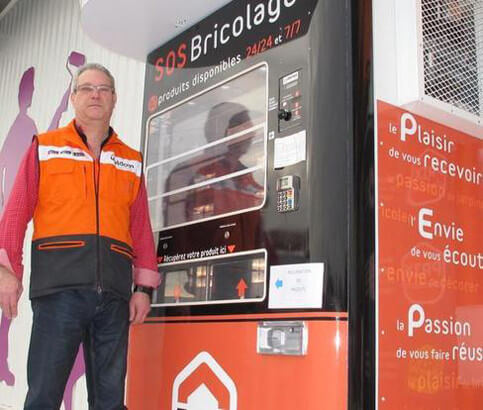 Francia. SOS Bricolage. Il distributore automatico del fai-da-te