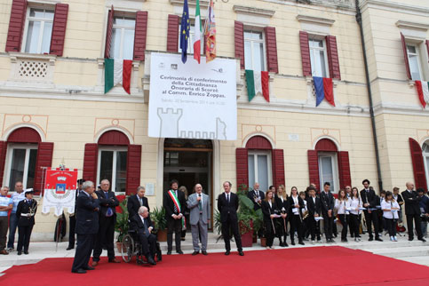 Cittadinanza onoraria a Enrico Zoppas, patron di A.M. San Benedetto