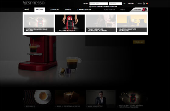 Il miglior sito 2014 è nespresso.com/it