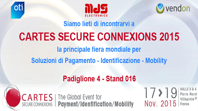 MDS Electronics al Cartes Secure Connexion 2015 di Parigi
