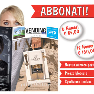 ABBONAMENTO ITALIA RIVISTA VENDING NEWS 1 ANNO