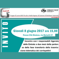 Assogepi – CNA Modena. Incontro sui corrispettivi