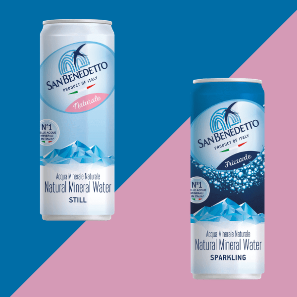 San Benedetto lancia l’acqua minerale in lattina
