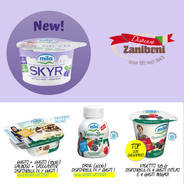 Mila e Dispensa Zaniboni: dopo lo yogurt presentano SKYR