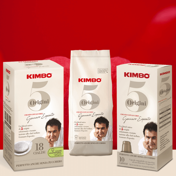 Dalla collaborazione con lo chef stellato Gennaro Esposito nasce il nuovo Kimbo 5 Origini