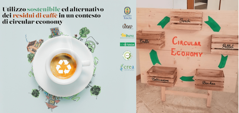Pellet e Biochar dai fondi di caffè Gedap