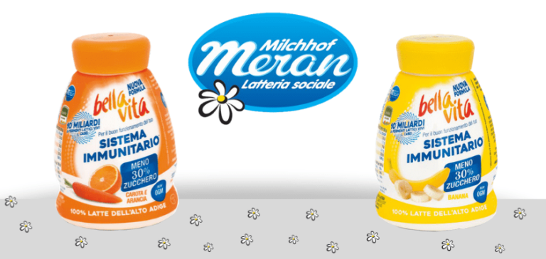 Latteria Merano presenta Bella Vita probiotico con -30% di zucchero
