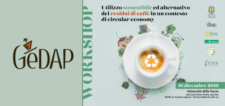 Progetto Gedap 4.0 per l’utilizzo sostenibile dei residui di caffè dei distributori automatici