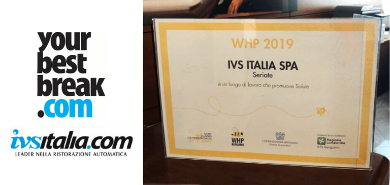 Anche nel 2019 IVS Italia riceve l’attestato di WHP
