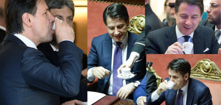 Tutti i caffè del premier Conte