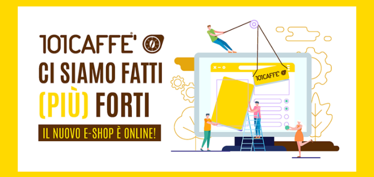 #iorestoacasa. Più facile fare acquisti sul nuovo e-shop di 101 CAFFE’