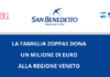 La famiglia Zoppas – San Benedetto – dona 1 milione di euro alla Regione Veneto