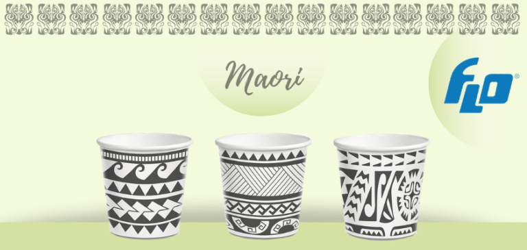 La cultura Maori ispira la nuova linea di bicchieri in cartoncino di FLO