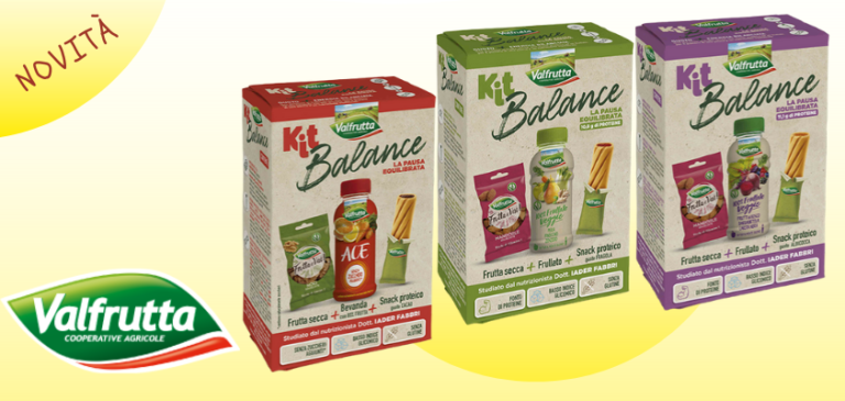 Con VALFRUTTA KIT BALANCE lo “snacking” diventa buono e bilanciato