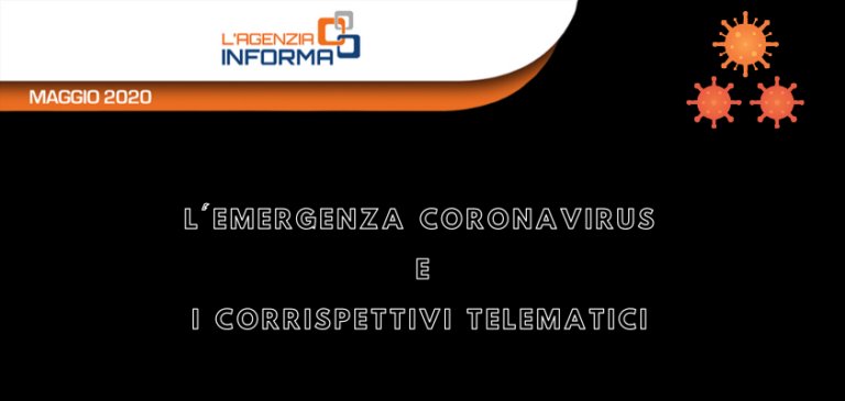 Coronavirus e Corrispettivi. Le disposizioni dell’Agenzia delle Entrate