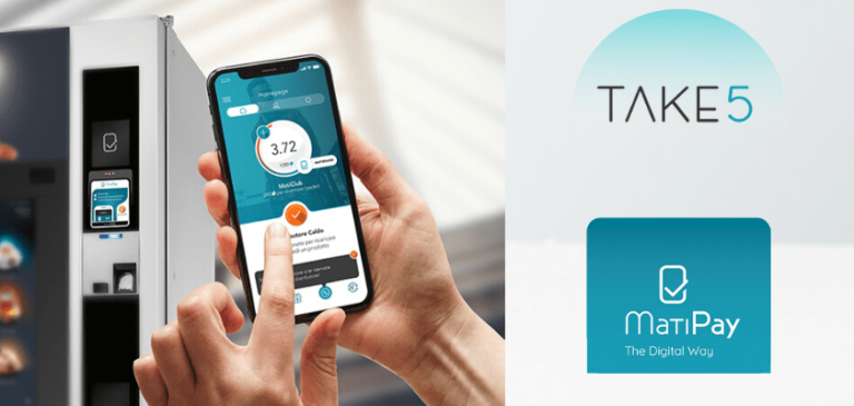 Con TAKE 5 Matipay lancia la soluzione smart per la pausa caffè e la distribuzione di DPI