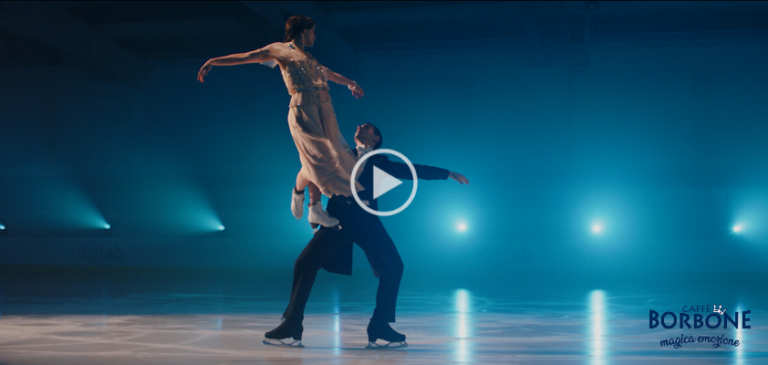 La danza sul ghiaccio racconta l’armonia dei compatibili Caffè Borbone. In onda il nuovo spot
