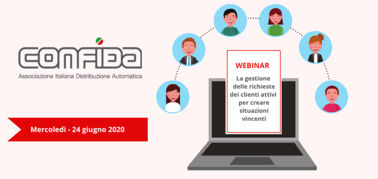 CONFIDA. Webinar del 24 giugno: “La gestione delle richieste dei clienti attivi per creare situazioni vincenti”