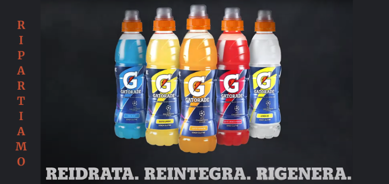 Gatorade ritorna con una campagna dedicata a tutti gli sportivi italiani