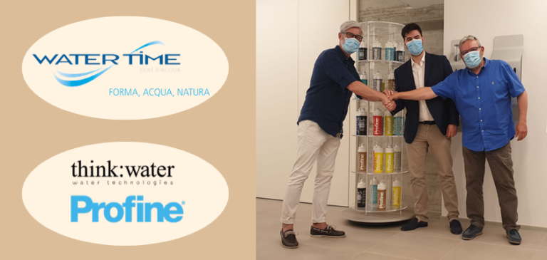 Water Time sigla accordo di esclusiva con Think:water per la distribuzione dei filtri Profine®