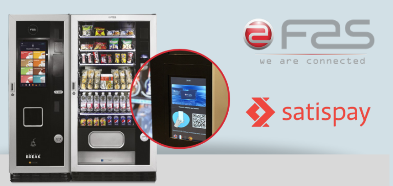 Il sistema di pagamento Satispay sarà a bordo dei distributori FAS International