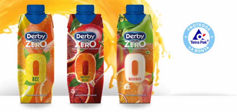 Derby Blue Zero nel Vending e nell’Horeca col nuovo formato Tetra Prisma® da 330 ml