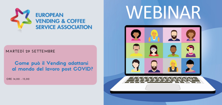 Un webinar dell’EVA per parlare del ruolo del Vending nel mondo del lavoro post COVID