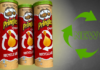 Le nuove patatine Pringles nel tubo di cartone riciclato e riciclabile al 100%