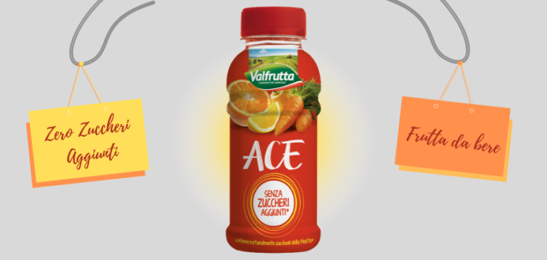 Valfrutta lancia nel Vending il nuovo ACE senza zuccheri aggiunti