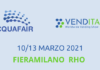 Acquafair e Venditalia insieme per l’edizione 2021 a Fieramilano Rho