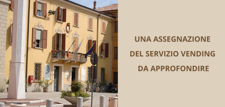 Dubbi sull’assegnazione della gara vending al comune di Boretto (RE)