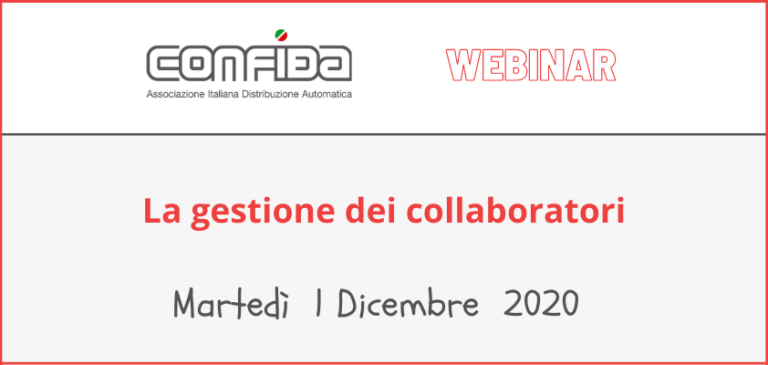 Formazione CONFIDA. Webinar sul tema: “La gestione dei collaboratori”