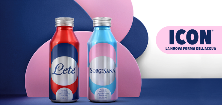 Acqua Lete e Acqua Sorgesana nel nuovo formato ICON in alluminio da 473,2 ml