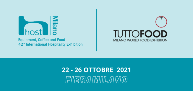 TUTTOFOOD E HOSTMILANO insieme a Fieramilano dal 22 al 26 ottobre 2021