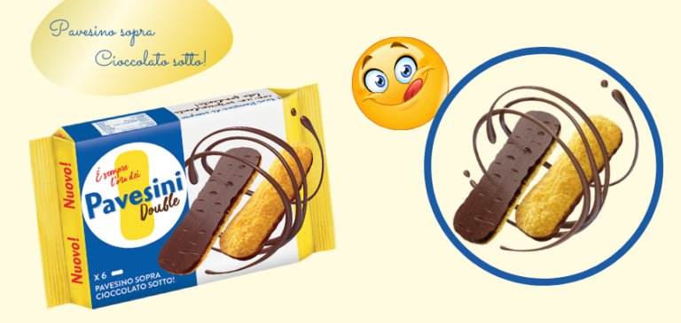 Da Barilla arriva il nuovo Pavesini Double. Pavesino sopra e cioccolato fondente sotto!
