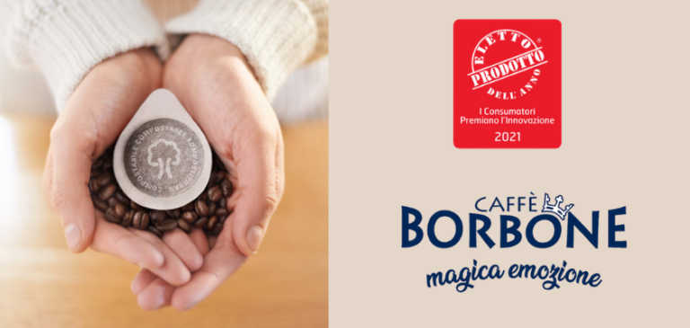 La cialda compostabile Borbone “Eletto Prodotto dell’Anno” con Menzione Speciale alla Sostenibilità