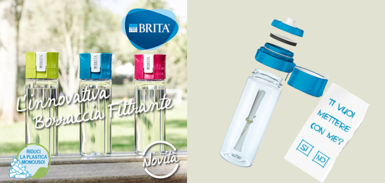 BRITA lancia la borraccia filtrante con un messaggio a Millennials e Generazione Z