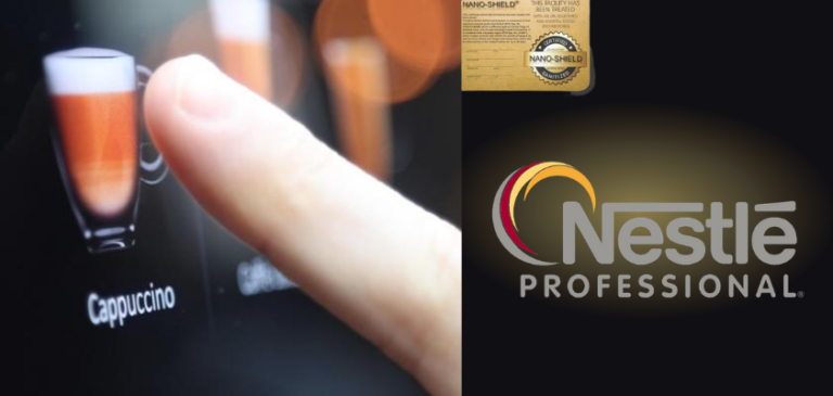 Nestlé Professional dota le sue macchine di una pellicola antivirale e antibatterica