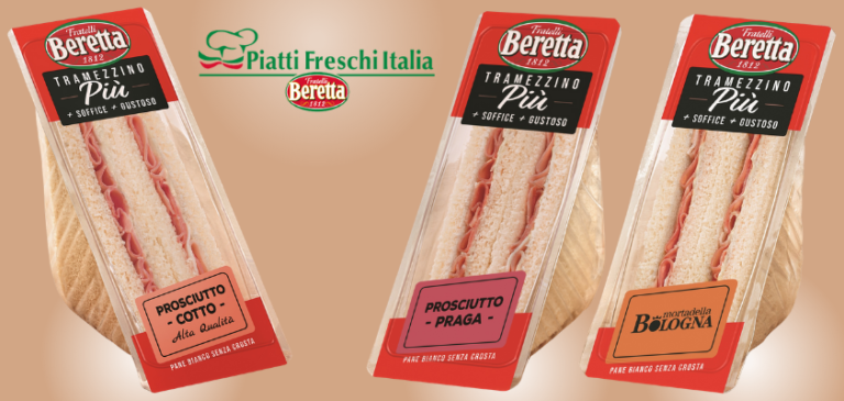 Piatti Freschi Italia: nasce “Tramezzino Più”,  il tramezzino “firmato” Beretta