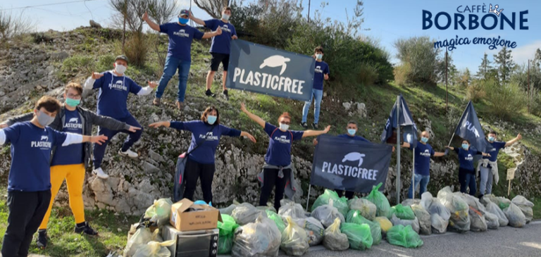 Caffè Borbone al fianco di Plastic Free per la bonifica della foce del fiume Garigliano