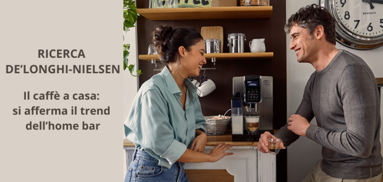 Ricerca DE’LONGHI-NIELSEN: il caffè si beve a casa e cresce il trend dell’home bar