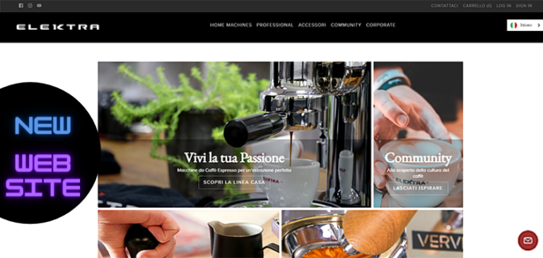 ELEKTRA lancia elektracoffee.com, la nuova piattaforma “social-commerce”