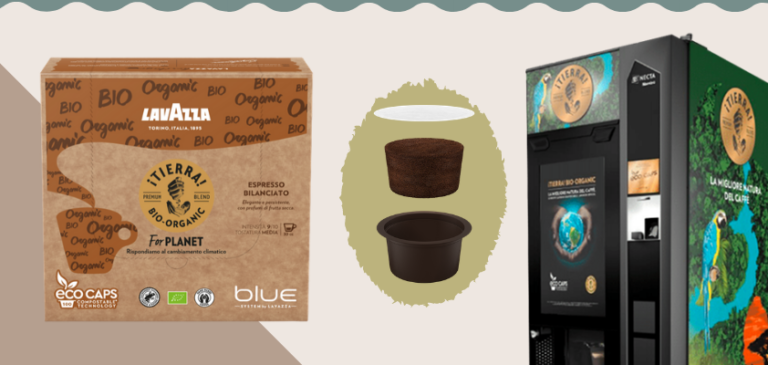 Per l’OCS e il Vending le capsule compostabili Eco Caps iTierra! For Planet di Lavazza