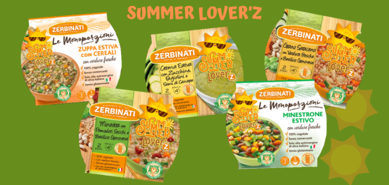 Zerbinati presenta SUMMER LOVER’Z: i piatti pronti estivi in monoporzione microondabili