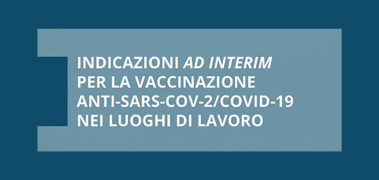 Vaccini anti COVID-19 nelle aziende. Stabilite le regole per le imprese