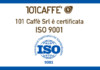 Nel primo trimestre 2021 101CAFFE’ ottiene la certificazione ISO 9001