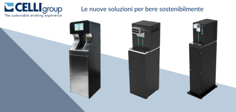 I nuovi erogatori di Celli Group per bere acqua sostenibilmente