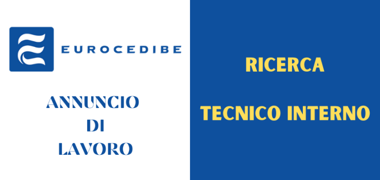 Annuncio di lavoro. EUROCEDIBE ricerca tecnico interno distributori automatici