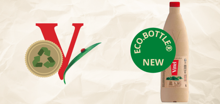 Nestlé presenta la Eco.bottle® Vittel fatta di carta e plastica riciclate