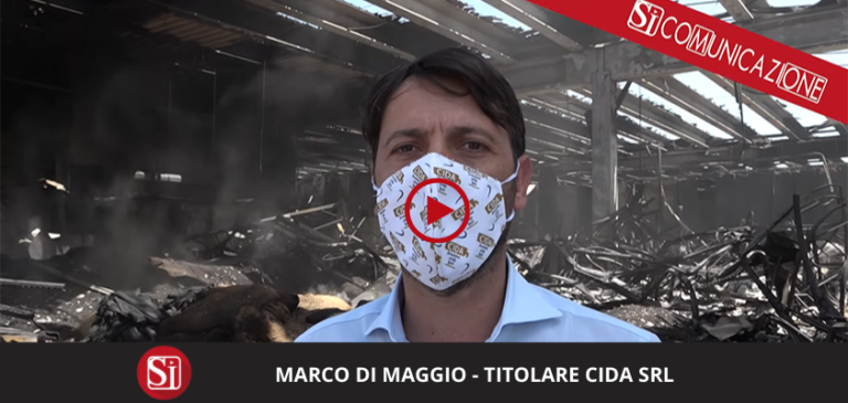 Incendio alla CIDA srl. In un video le immagini e la richiesta di aiuto della proprietà